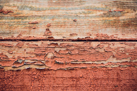 油漆剥落的老式木背景