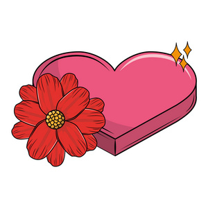 浪漫的礼品盒和鲜花