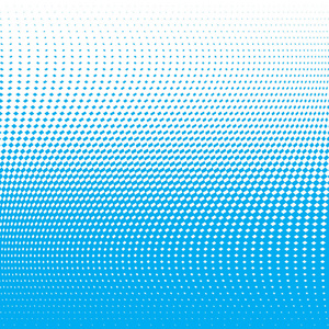 白色背景上的蓝点。 矢量图。 抽象背景与半色调点效应。