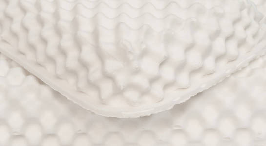白色天然乳胶橡胶枕头和床垫材料
