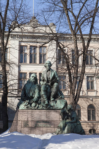 纪念埃利亚斯隆诺收藏者卡莱瓦拉，芬兰赫尔辛基1900年民族史诗
