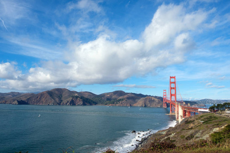 著名金门大桥, 旧金山 usa