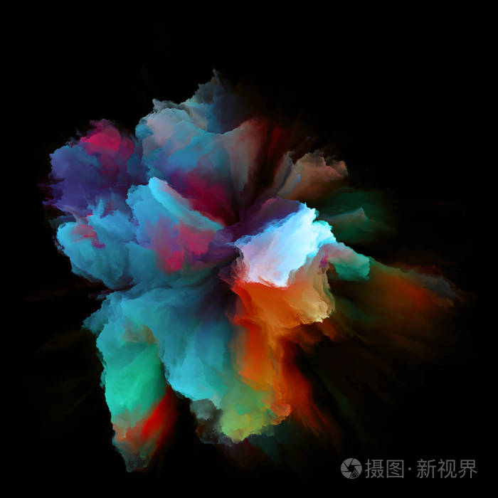 色彩情感系列. 色彩爆炸爆炸的抽象构图,适用于与想象
