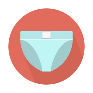 s brief icon, simple vector illustration