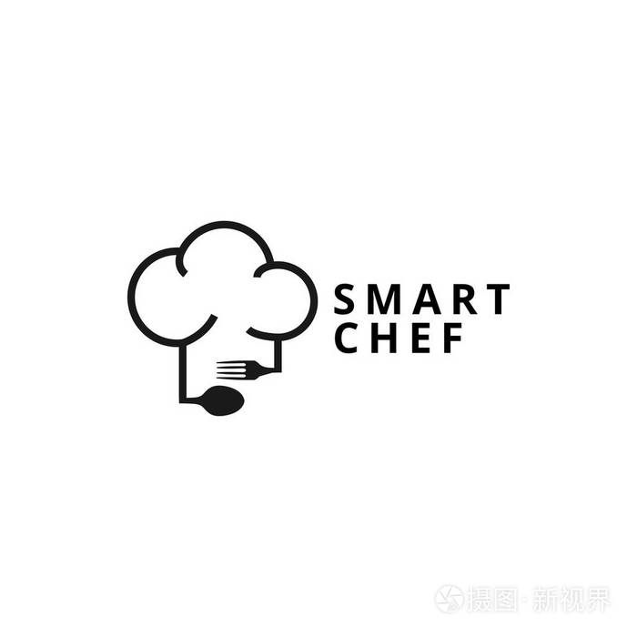 厨师标志设计模板矢量