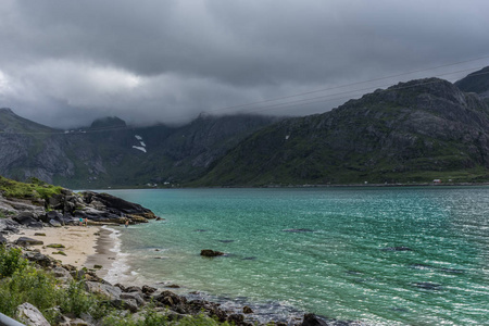 挪威洛夫顿群岛的景观