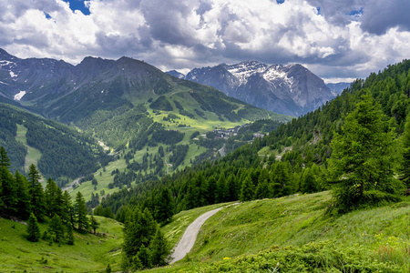 Assietta and Colle delle Finestre, Turin, Piedmont, italy, at su