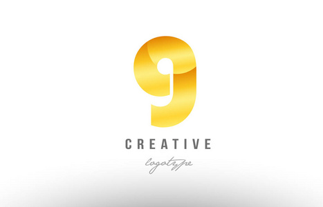 字母表字母g的设计，金色金属渐变颜色适合作为公司或企业的标志