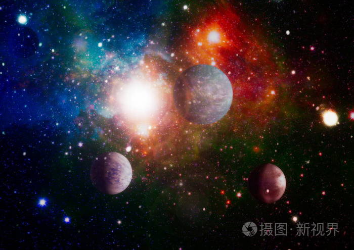 深层空间艺术宇宙中的星系星云和恒星美国宇航局提供的这幅图像的元素