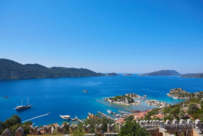土耳其地中海美丽的海湾
