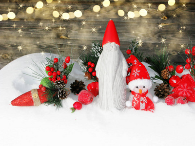 圣诞冬季贺卡圣诞雪人背景雪