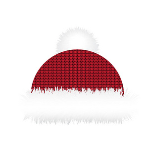 圣诞贡品标志矢量冬季圣诞帽