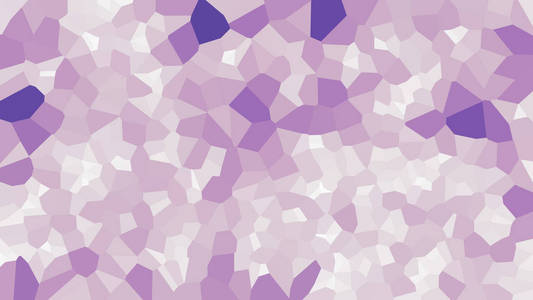五颜六色的Voronoi，矢量摘要。无缝不规则线条镶嵌图案..几何平面网格