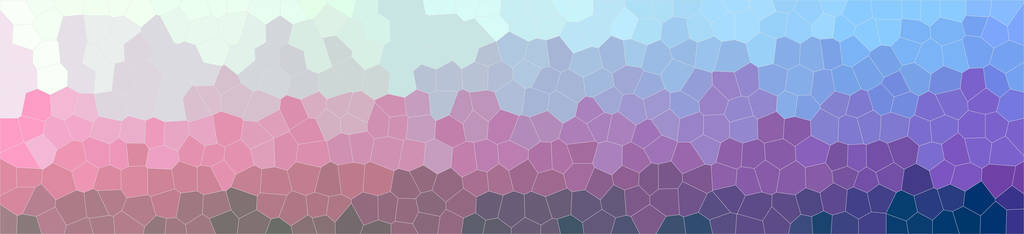 抽象蓝紫色小六边形条幅背景插图