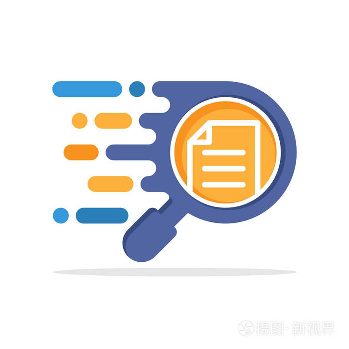 具有响应分析概念的矢量插图图标,文档评审,文档更正,文档评估