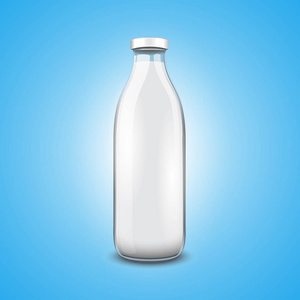 牛奶体积图示透明玻璃瓶