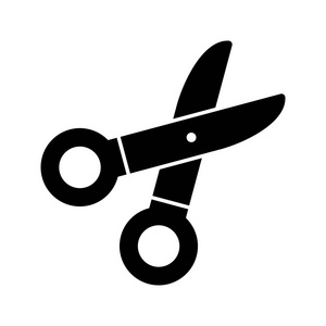 剪刀矢量图标标志图标矢量插图个人和商业使用。