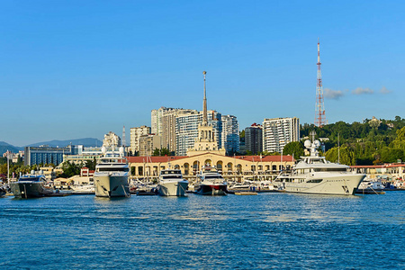 索契海港景色