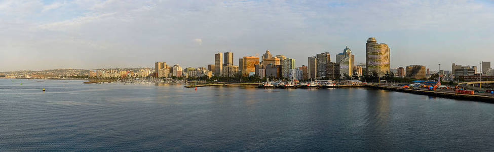 从海上看到德班海港