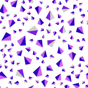 浅紫色粉红色矢量无缝等距布局与线条三角形。 带有三角形的抽象风格的装饰设计。 纺织品壁纸设计。