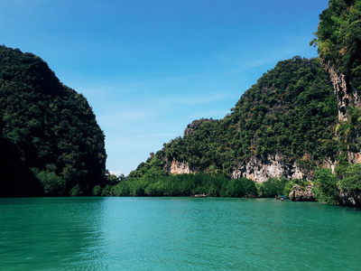 在泰国旅行。 美丽的海洋景观