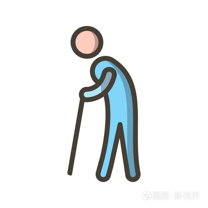 退休矢量图标标志图标矢量插图个人和商业用途.