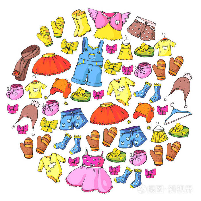 裙子短裤. 男孩和女孩的围巾裤子. 孩子们时尚. 夏季冬春秋卖