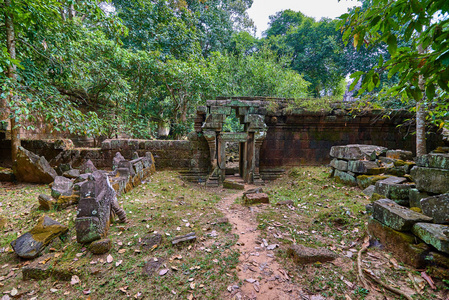 吴哥佛教寺庙吴哥寺建筑群吴哥窟考古公园暹粒柬埔寨联合国教科文组织世界遗产地