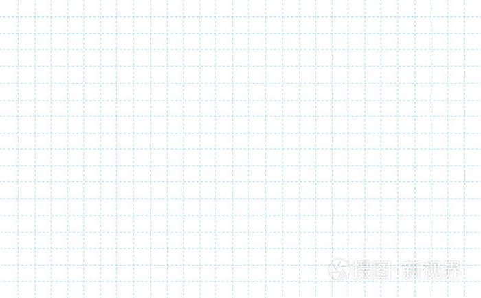 虚线方格纸,白色图案背景矢量插图eps10
