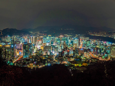 韩国首尔市的美丽建筑