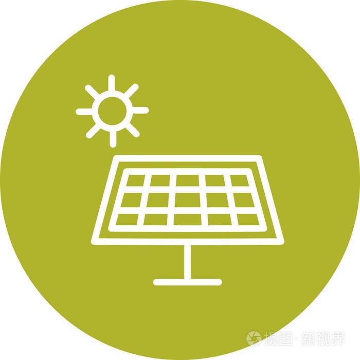 太阳能矢量图标标志图标矢量插图个人和商业用途.