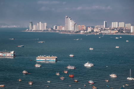 泰国芭堤雅城市全景