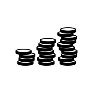 硬币堆叠金融增长