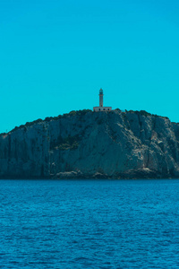 海上海岸岩石灯塔风景