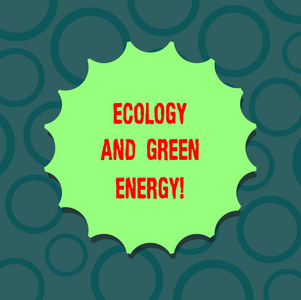 显示生态和绿色能源的书写笔记。商业照片展示环保回收再利用生态空白与阴影标签邮票最高质量