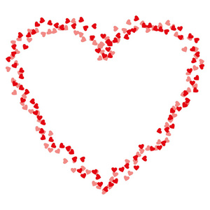 心脏框架的小心脏图标矢量。 爱的象征。 情人节标志标志标志隔离在白色背景平面风格的图形和网页设计标志。