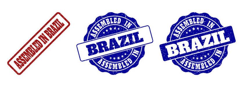 在巴西组装的拼凑邮票印章图片