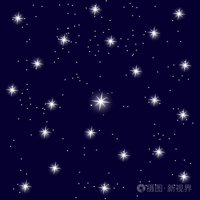 有星星背景的蓝天