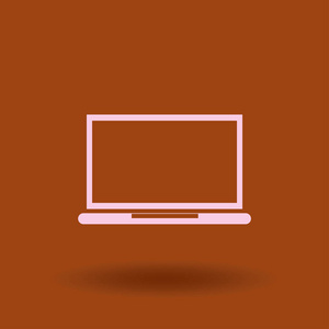 笔记本电脑屏幕显示与流行的设计。 可与自定义图像一起使用。