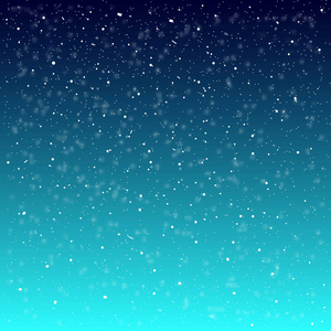 降雪背景。 带有雪花的矢量插图。 冬天下雪的天空。 每股收益10。