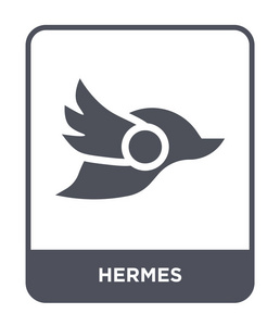 赫姆斯图标在时尚的设计风格。 赫姆斯图标孤立在白色背景上。 赫姆斯矢量图标简单现代平面符号。