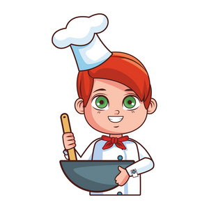 厨师男孩动画片