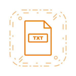 txt矢量图标符号图标矢量插图个人和商业用途。
