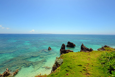 冲绳美丽的海天一色图片