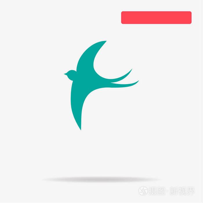 燕子图标 矢量概念图设计.