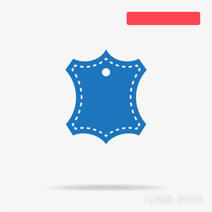 皮革图标矢量概念图设计