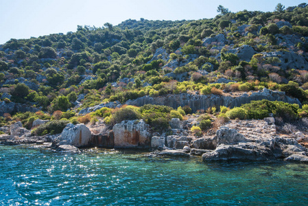 在 Kekova 上的古城