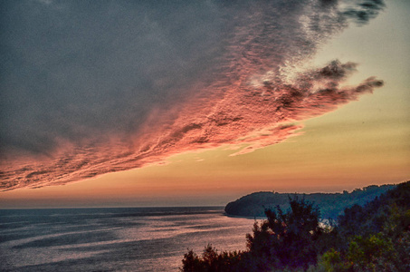 日落悬崖波罗的海图片