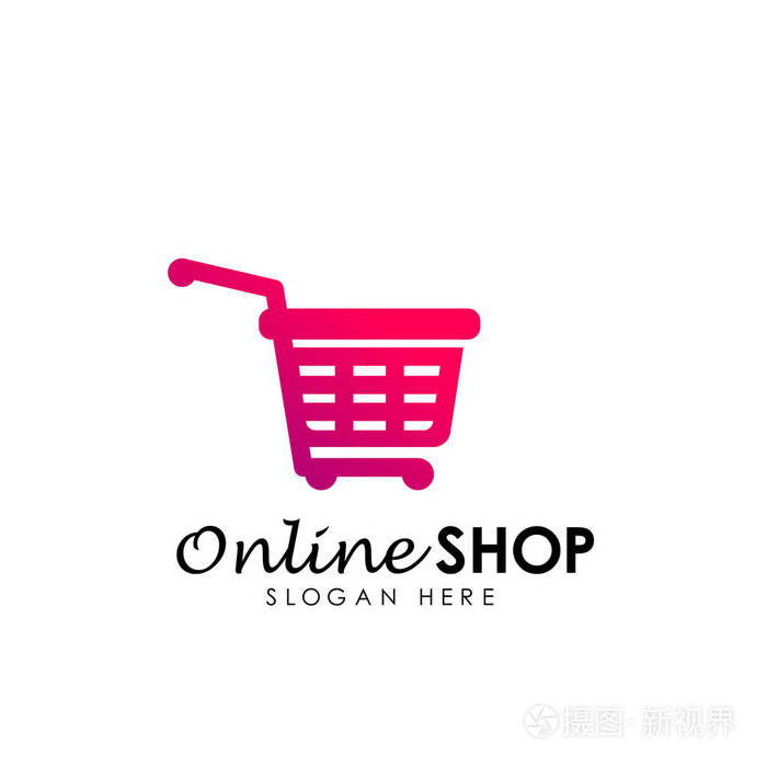 网上商店标志设计矢量图标购物篮标志设计