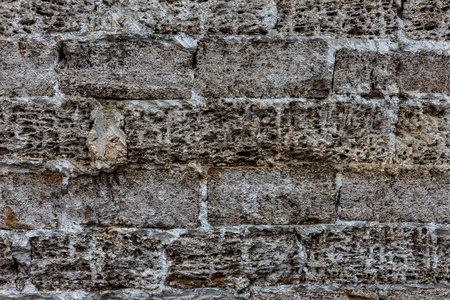 复古或粗糙的背景天然水泥或石头旧纹理作为复古图案墙。 这是一个概念，概念或隐喻墙横幅，污垢材料老化生锈。